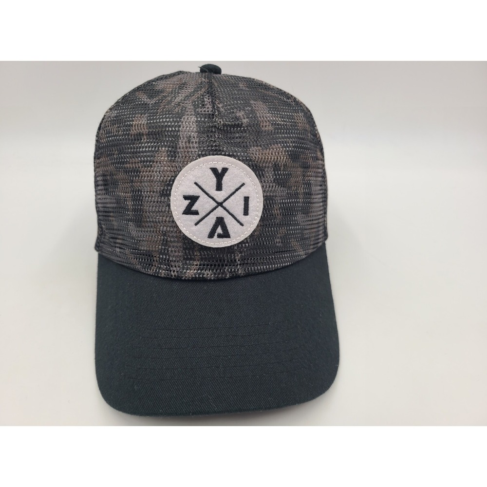 ZYIA Active Patch Camo Mesh Trucker Snapback‎ Hat Cap Baseball Men Women Black
